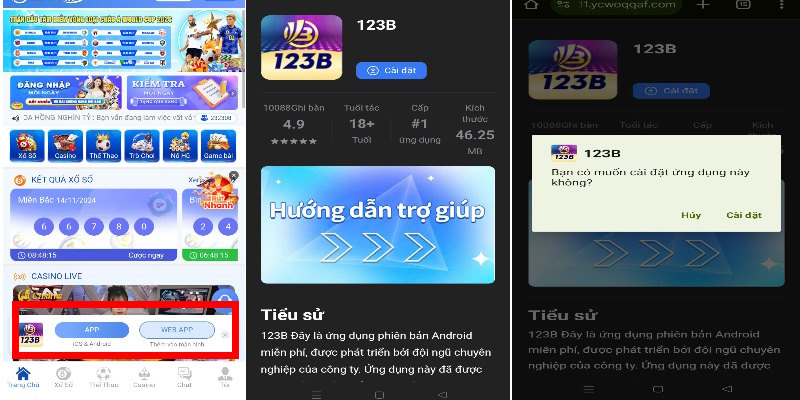 Hoàn thành việc sở hữu ứng dụng trên thiết bị Android